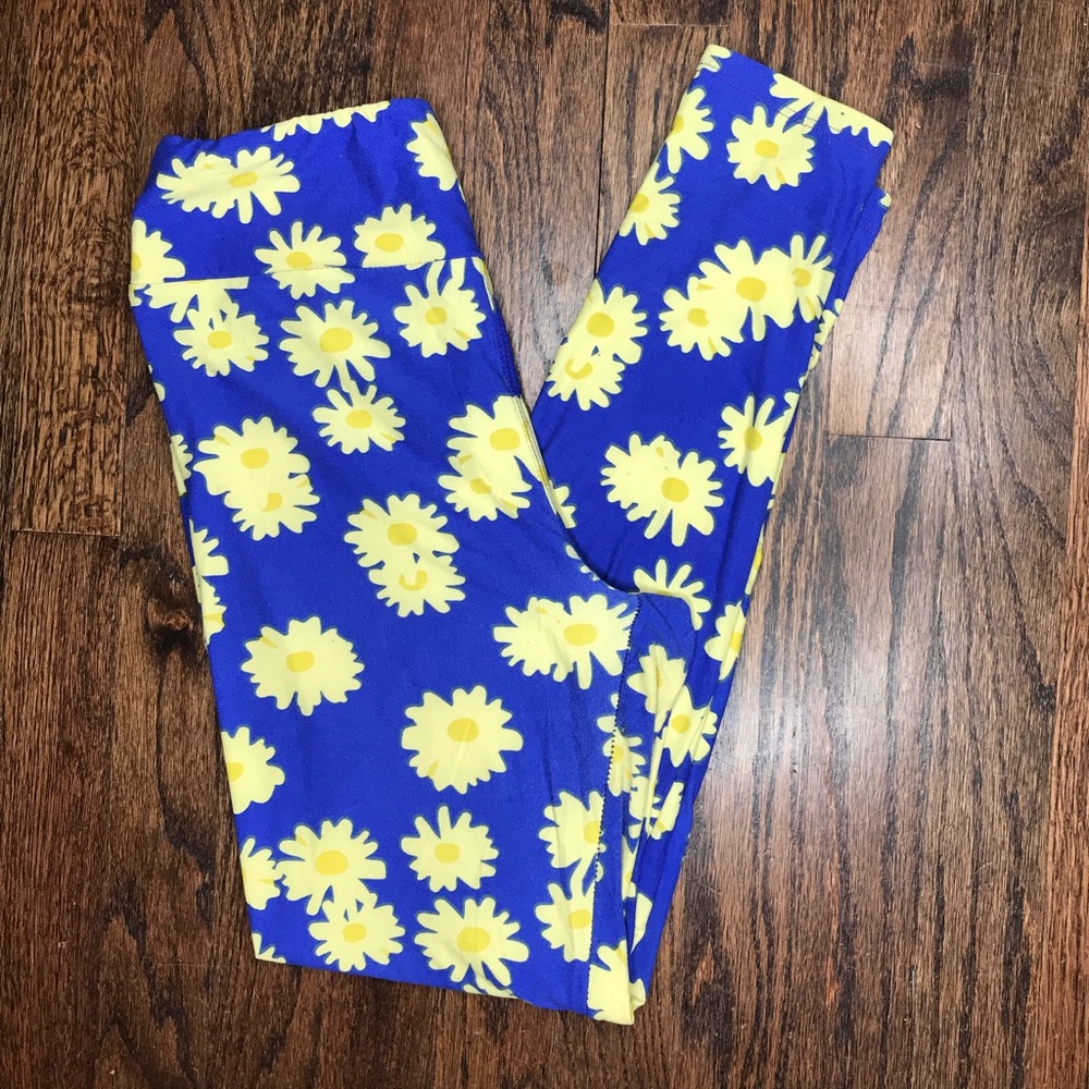 Flower patterned lularoe unicorn leggings